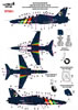 Combat Decals Item No. CD72-004 - Test, Development & Demonstrator Hawks Review by Mark Davies: Image