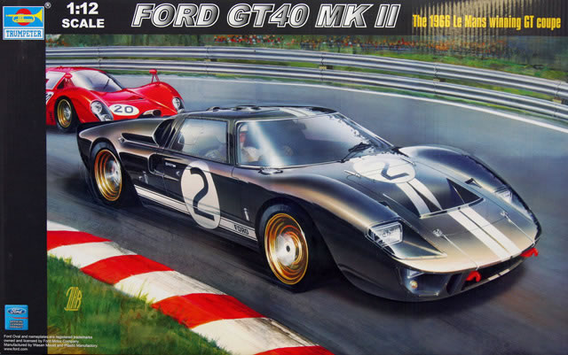 Trumpeter 1 12 ford gt40 mk ii review #1