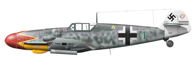 Bf 109 G-6 Artwork by Yukinobu Nishikawa