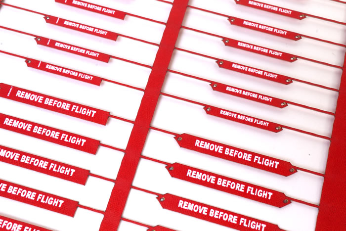 Pack Mini remove before flight 70x15mm tissage