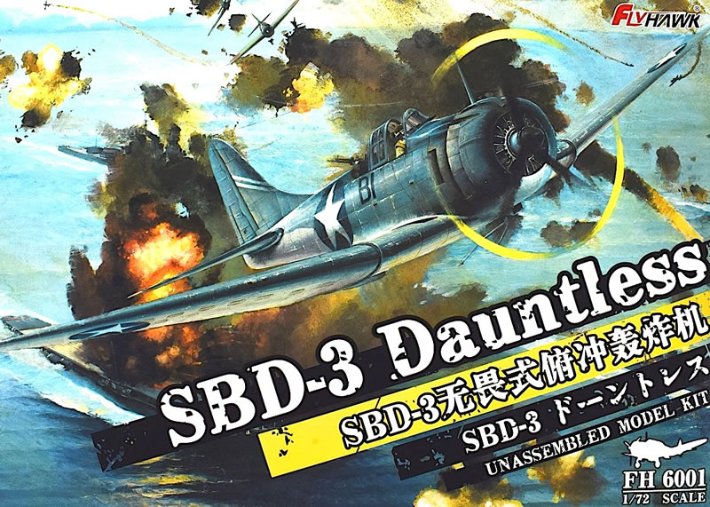 Flyhawk Douglas SBD-3 Dauntless, Modello Aereo In Scala 1/72